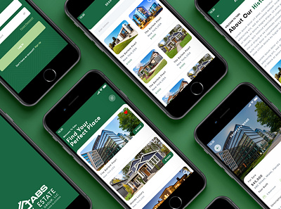 Real Estate App branding real estate ui