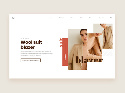 Fashion landing page