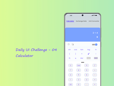 #DailyUI - 04 | Calculator 04 calculator calculator design dailyui dailyui calculator design ui ui calculator