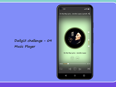 #DailyUI - 09 | Music Player