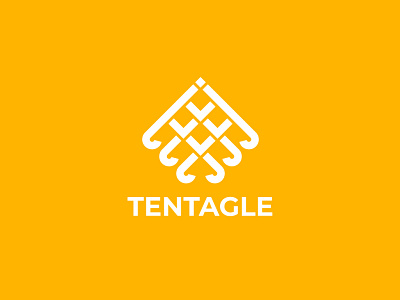 Simple unique tentagle logo design
