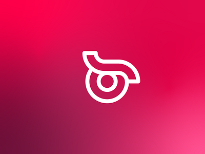 Owl's Eye brand branding coin eye fin finance logo money owl red startup tech technology