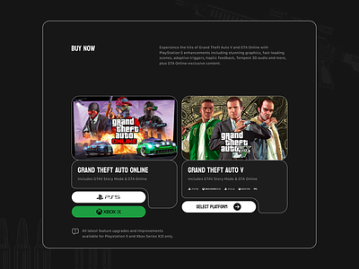 Redesign Rockstar Games | Website | UI/UX buy design game landing redesign ui uiux ux web