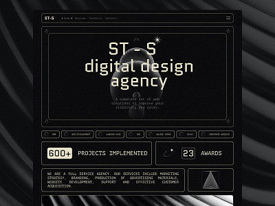 ST_S | Creative Design Agency Landing Page Website agency design landing studio ui uiux web