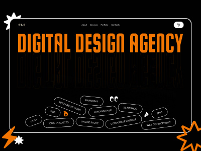 ST_S | Creative Design Agency Landing Page Website 2 agency design digital landing studio ui uiux web website