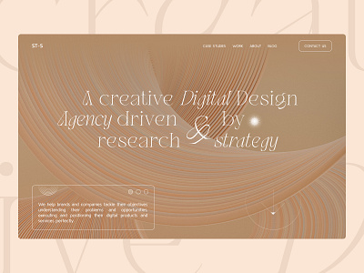 ST_S | Creative Design Agency Landing Page Website 4 branding design landing ui uiux ux web webdesign website