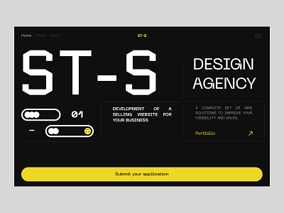 ST_S | Creative Design Agency Landing Page Website 5 3d agency design landing studio ui uiux ux web webdesign