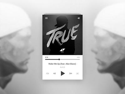 Now Playing Widget by Ben Giannis on Dribbble