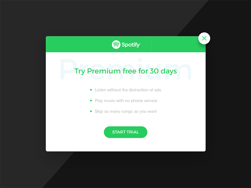 „3 Jahre Garantie“ Spotify Premium Pop Dribbble on Up. by Riccardo Cavallo