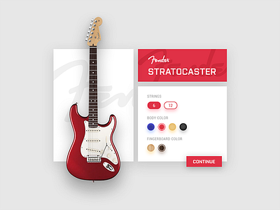 Customize Product. 033 daily ui fender guitar red ui ui design ux
