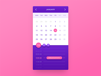 Calendar. by Riccardo Cavallo on Dribbble