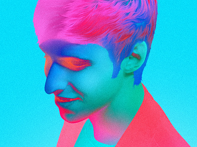 Neon Surrealism - Glowy Portrait