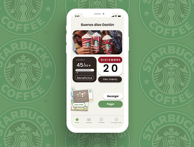 Starbucks app re-design in Figma app mobile prototype prototyping starbucks starbucks app starbucks ux ux ux design