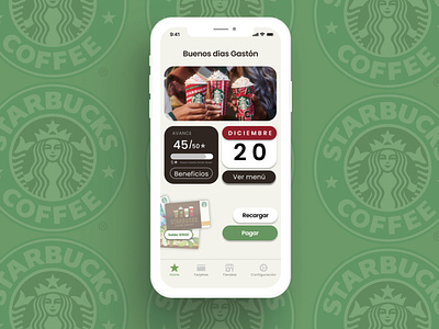 Starbucks app re-design in Figma