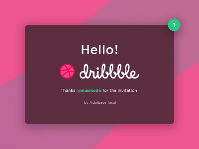 Hello Dribbble