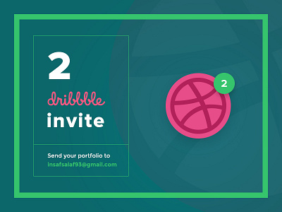 2 Dribbble Invites Giveaway