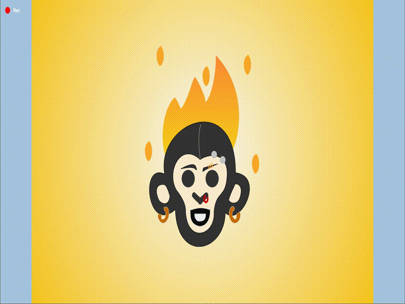 Fire Monkey app branding design gaming graphic design icon illustration logo ui vector