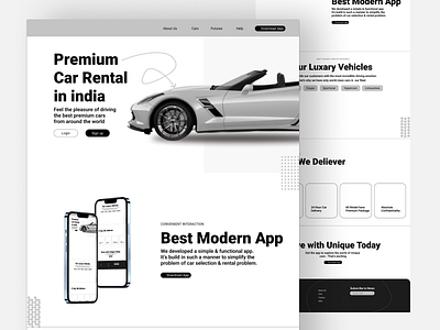 Premium Car rental website 3d animation app branding cars design gaming graphic design icon illustration logo motion graphics rental ui ux design vector website