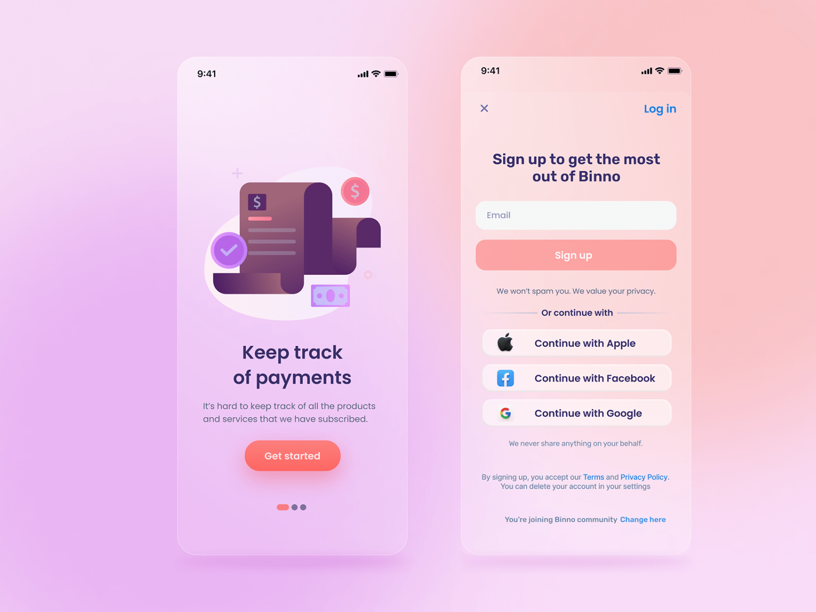 Sign up form by thạch lê on Dribbble