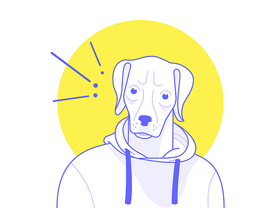 Exercising my dog sense adobe illustrator avatar dog illustration mandog skillshare vector