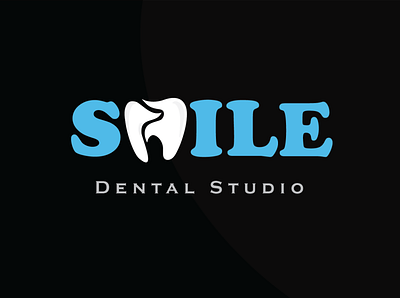 smile dental studio adobe illustrator branding business card design flat graphic design logo vector