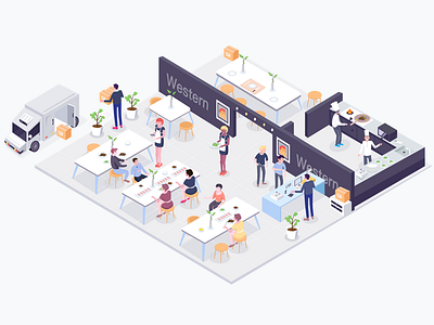 Dining Room illustration ui