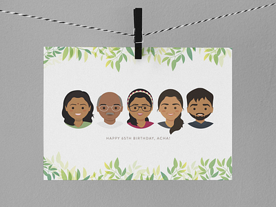 Custom Family Portrait Illustration - Indian