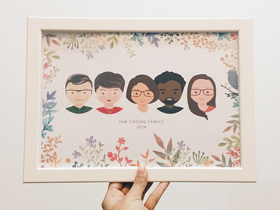 Custom Family Portrait - Multiracial