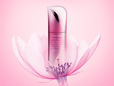 The Power of Flowers: Shiseido White Lucent digital graphic design photoshop social media