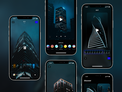 Urban iOS UI Kit V android app apps concept design flat ios minimal mobile typography ui uidesign ux