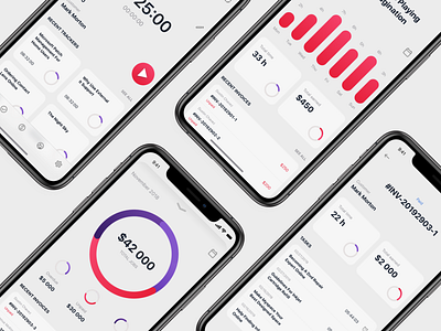 Timetracker iOS UI Kit