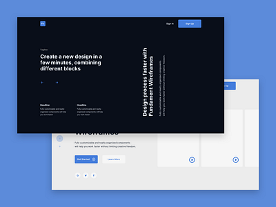 Fundament Web Wireframe Kit II by Nikita E. on Dribbble