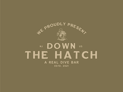 DOWN THE HATCH branding design graphic design identity logo typography vector