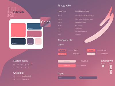 UI Kit app color icon typography ui ui kit ux