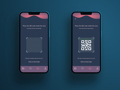 QR Code design in the app app design interaction qr code scan ui