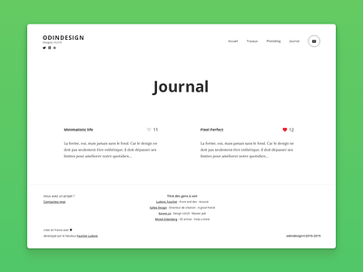 Odindesign Journal design fauchet journal ludovic mathieu nantes odin ui ux webdesign
