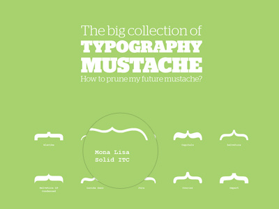 Typography Mustache design france mathieubrg mustache typo typography