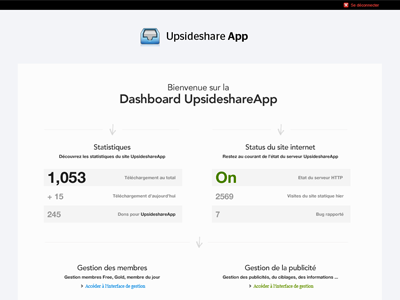Admin page app apple design download france ftp mathieubrg pixel site ui upsideshare