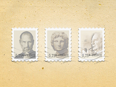 Stamps alexandre clean design france grand job jrr le mathieubrg odin paper paris stamps steve tolkien ui