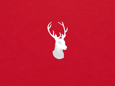 Deer cerf cuire deer france logo mathieubrg paris red