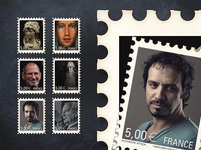 Stamps V2 alexandre astier book design france fun gandalf mark mathieubrg odin paris print stamps steve tolkien ui web
