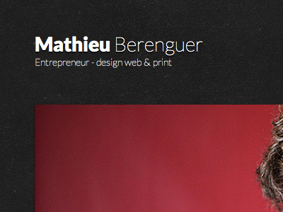 Mathieu Berenguer - Website clean design dribbble france internet mathieubrg odin paris red ui website