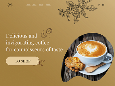 Coffee Shop branding design logo ui ux web design