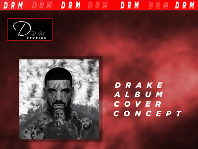 Album cover drake branding graphic design logo