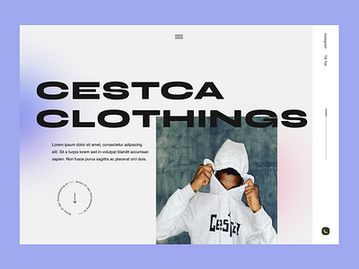 Website Header CESTCA CLOTHING adobephotoshop branding design figma header portfolio sketch ui ux website xd
