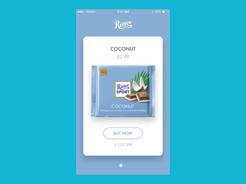 Chocolate App by Simon on Dribbble