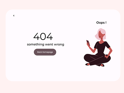 404 Page Not Found 404 challenge motion graphics ui