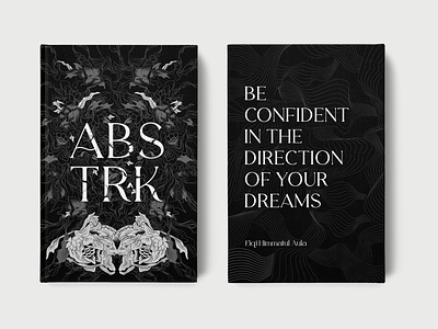 Book cover design - ABSTRAK abstract artwork cover des design graphic design illustration typography vector