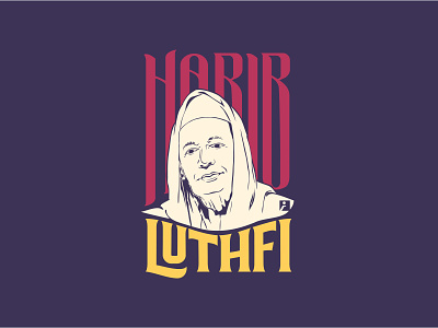 Al habib Luthfi art badge cover design graphic design illustration logo pop art poster retro tshirt design typography vector vector art vintage
