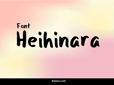 Heihinara - Font badge branding design download font graphic design handwritten illustration logo typography vintage